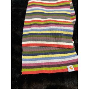 Carhartt multicolor striped knit scarf neck warmer - one size OSFA